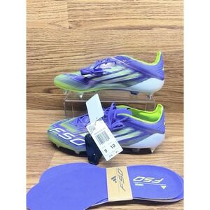 Adidas F50 ELITE SG Soccer Cleats Purple Green JH7633 Size Mens 9 Womens 10